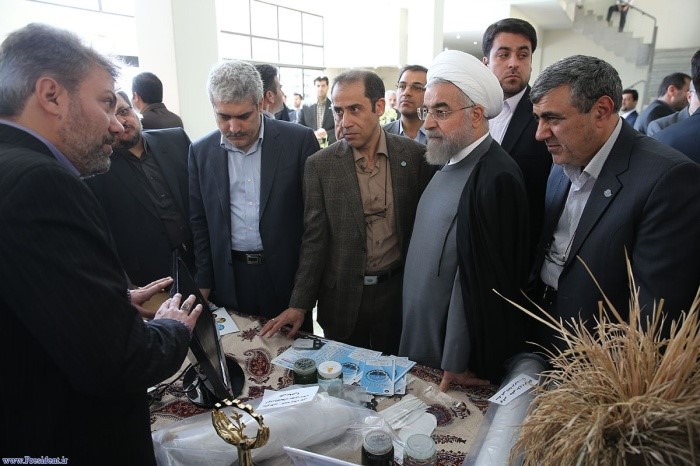 President Rouhani visited ISTT and IRIS IRIS